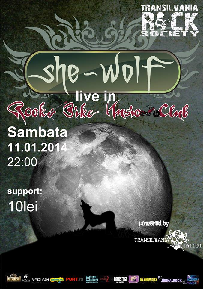 She Wolf in Rock & Bike 