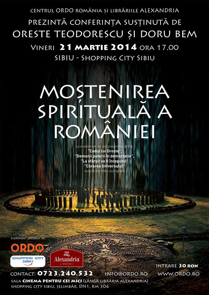 Conferinta "Mostenirea Spirituala a Romaniei" - SIBIU
