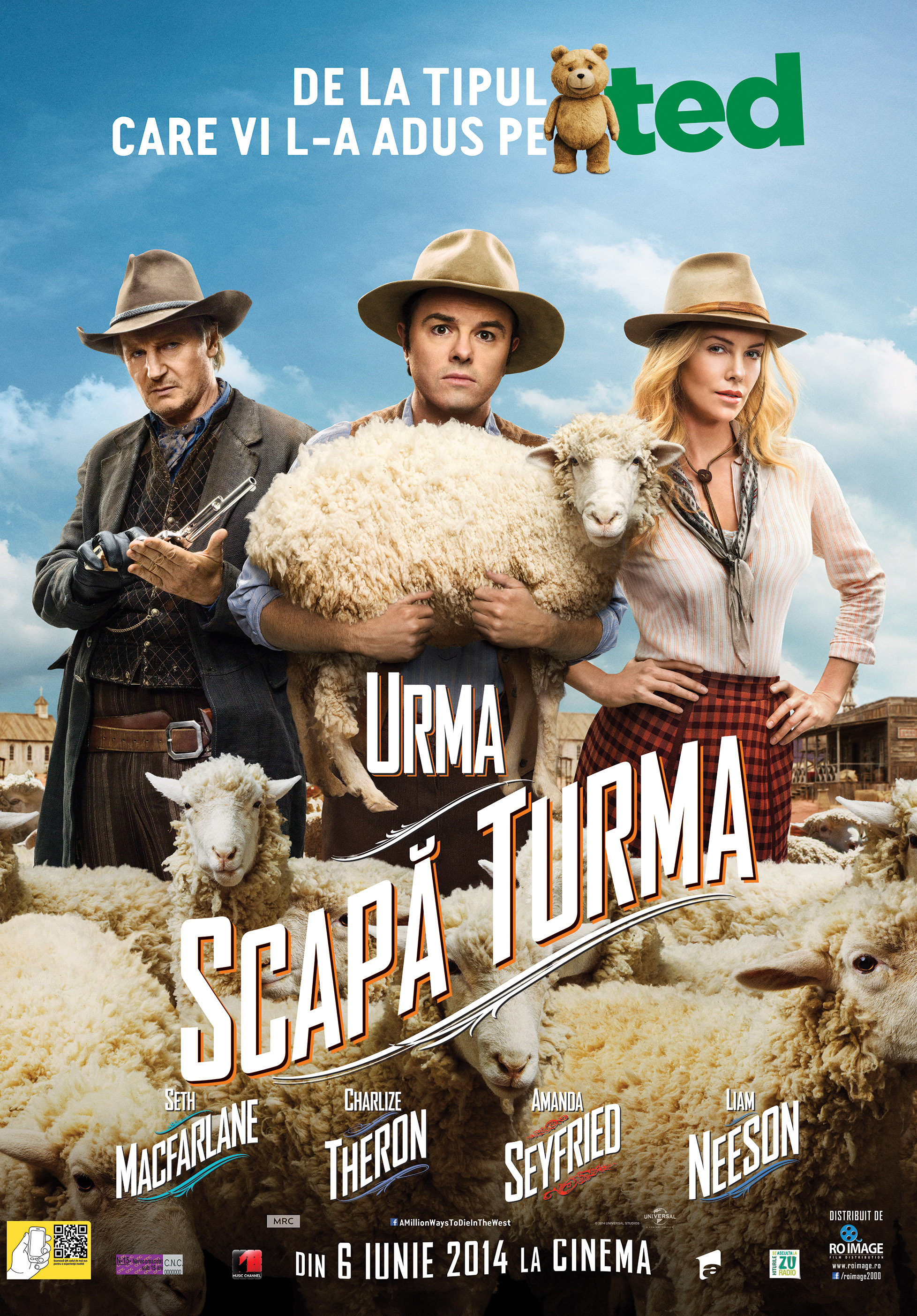 Urma scapa turma / A Million Ways To Die in the West