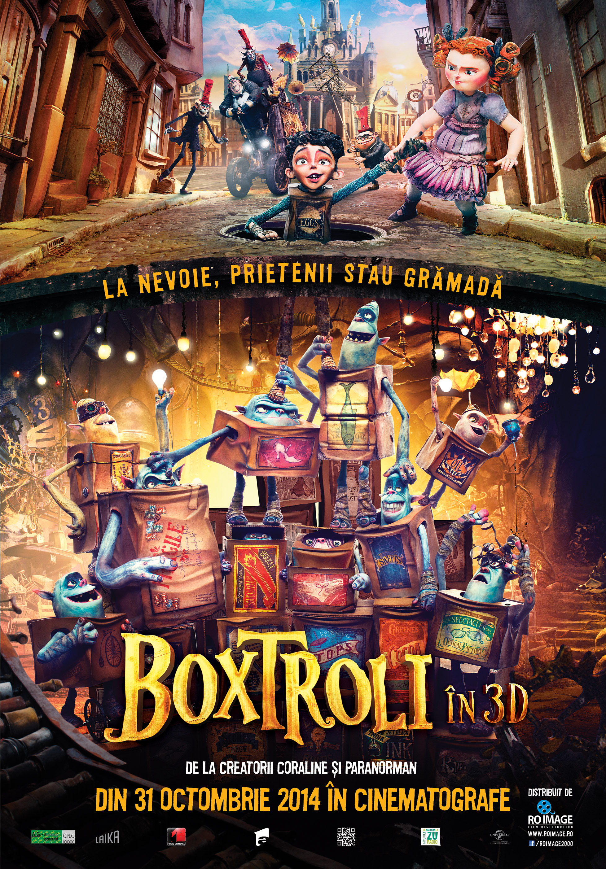 Boxtroli 3D (Dublat) / Boxtrolls 3D (Dubbed)