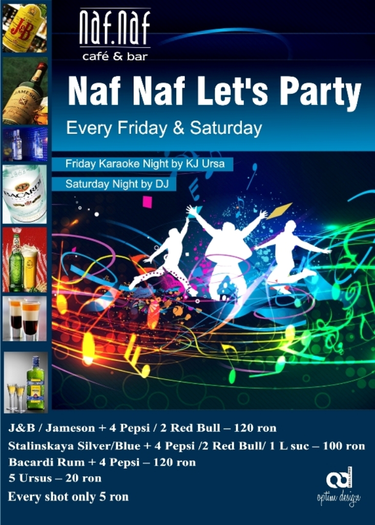 Naf Naf Let's Party-Saturday Night by resident DJ
