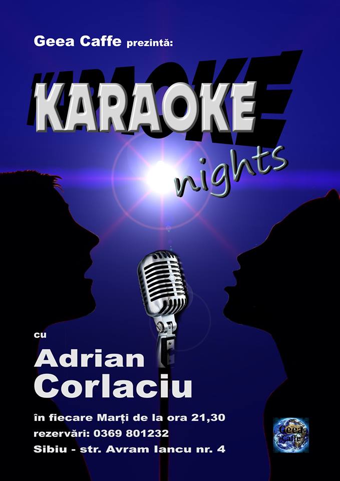 Karaoke in Geea Caffe cu Adrian Corlaciu