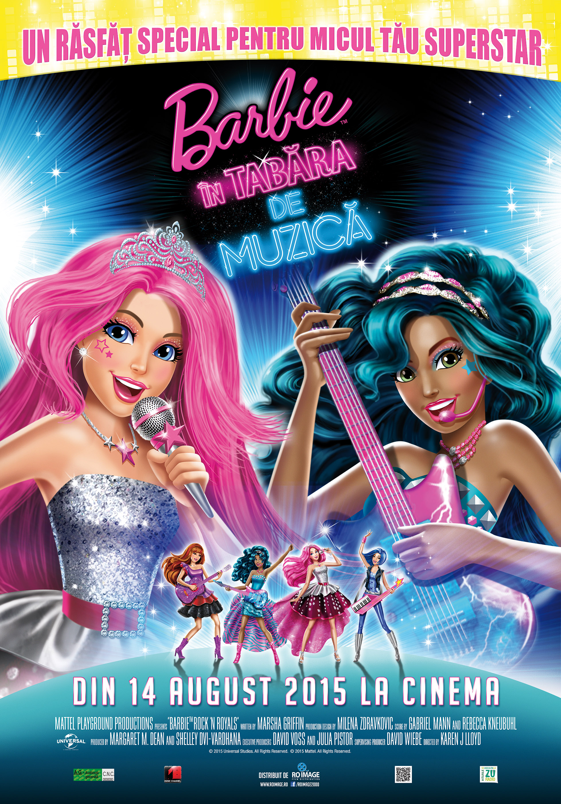 Barbie in Tabara de Muzica – 2D Dublat / Barbie in Rock'n Royals – 2D Dubbed (Premiera)