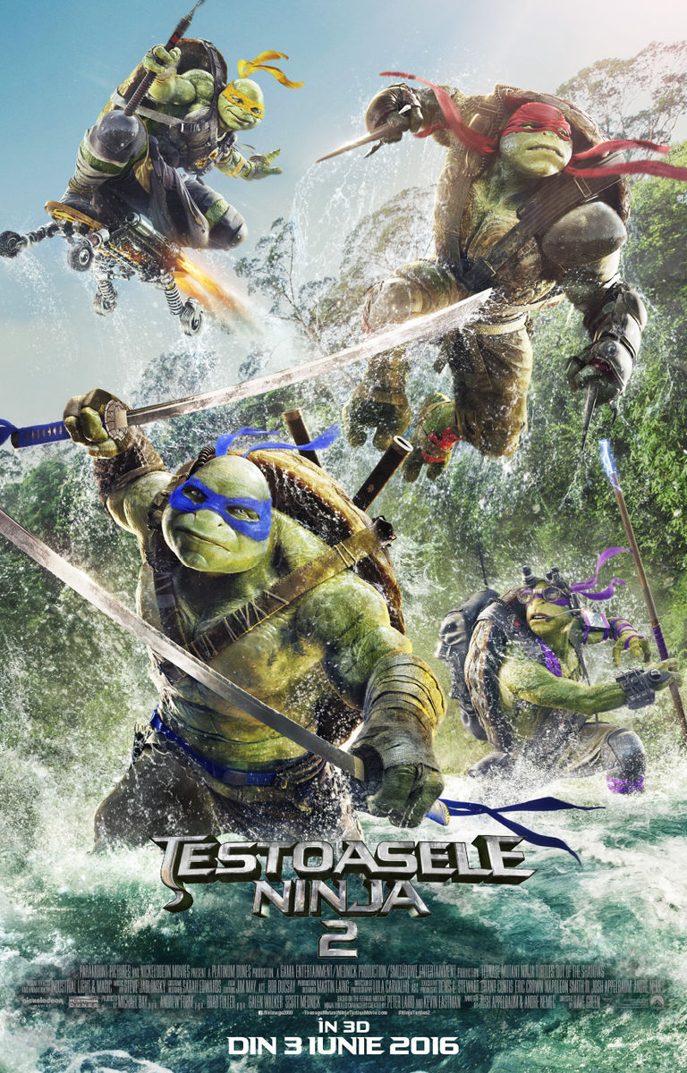 Testoasele Ninja 2 – 3D / Teenage Mutant Ninja Turtles: Out of the Shadows – 3D