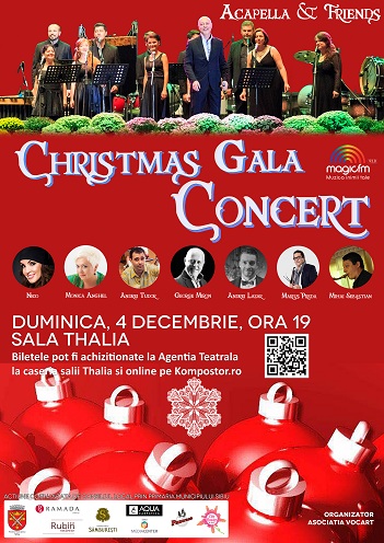 Acapella & Friends vă invită la Concertul de Crăciun