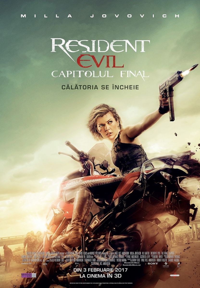 Resident Evil: The Final Chapter – 3D / Resident Evil: Capitolul Final – 3D (Premiera)