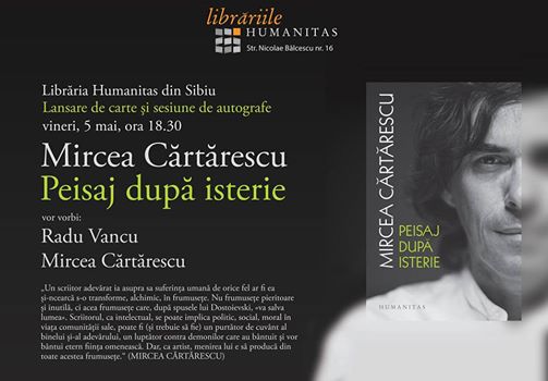 Eveniment Mircea Cărtărescu la Librăria Humanitas din Sibiu