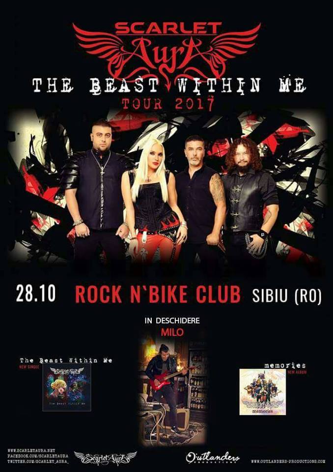 Scarlet Aura in Sibiu – The Beast Within Me Tour 2017