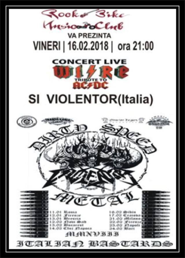 Concert WIRE tribut to AC/DC si Violentor Italia