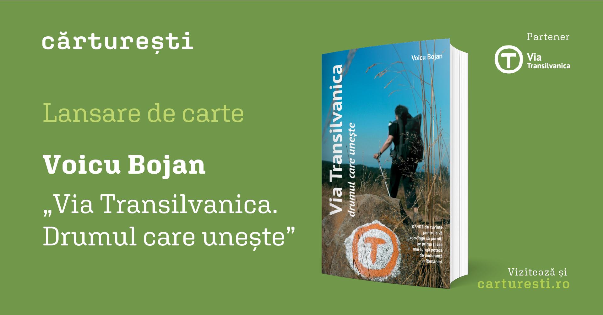 Lansare de carte: „Via Transilvanica. Drumul care unește”, de Voicu Bojan | Sibiu